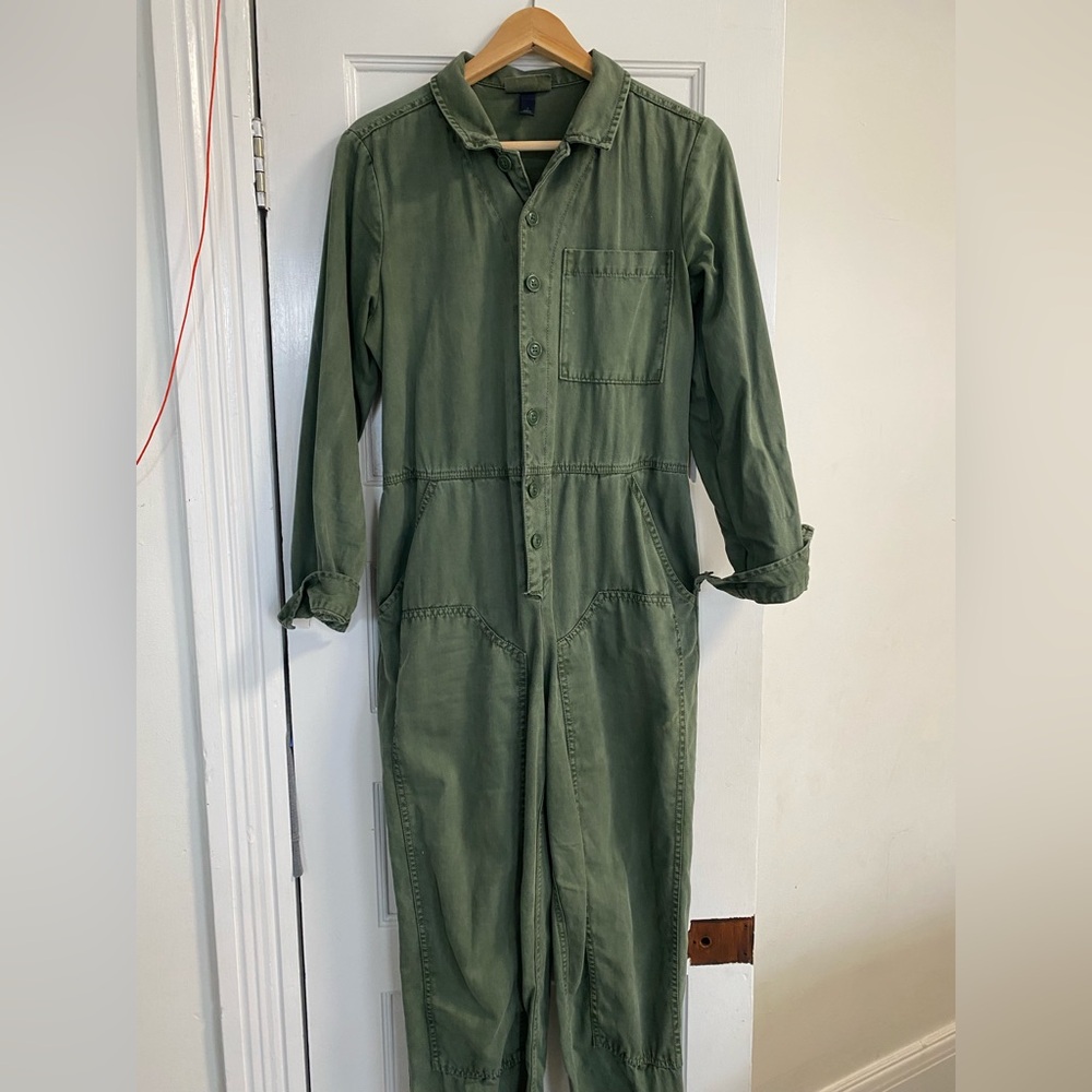 Green Utility Jumpsuit